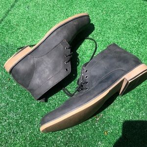 Grey high top dress shoes